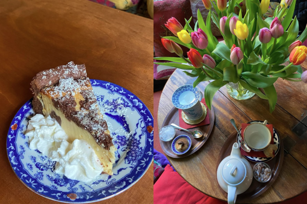 Russischer Zupfkuchen und wärmender Tee in der Tadshikischen Teestube
