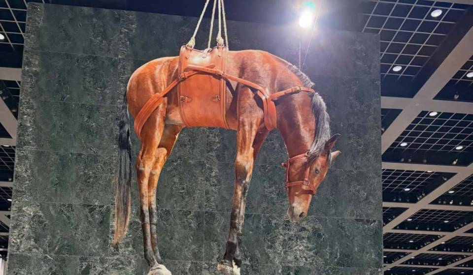 Die erste große Einzelausstellung von Maurizio Cattelan in Deutschland läuft seit gestern in Berlin – mit 4.000 präparierten Tauben, einem 6 Meter langen Rohr mit schlafendem Hund &amp; mehr