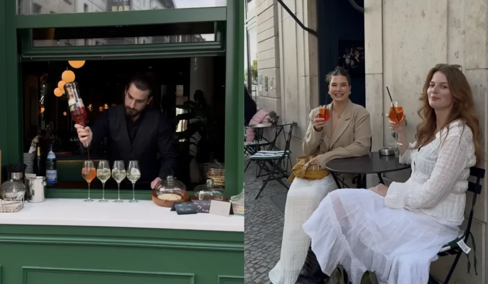 Café Amano Berlin: Aperol Spritz to go am Rosenthaler Platz