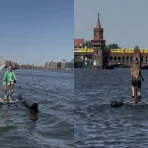 Wasserfahrrad in Berlin: mit Spreebikes zum Molecule Man