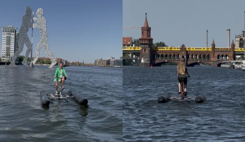 Wasserfahrrad in Berlin: mit Spreebikes zum Molecule Man