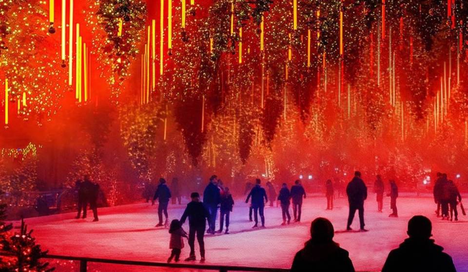 In 15 Tagen öffnet wieder Berlins funkelndste Eislaufbahn mit 600 schwebenden Tannenbäumen – dieses Jahr noch größer und mit 300.000 Lichtern, sogar im Eis