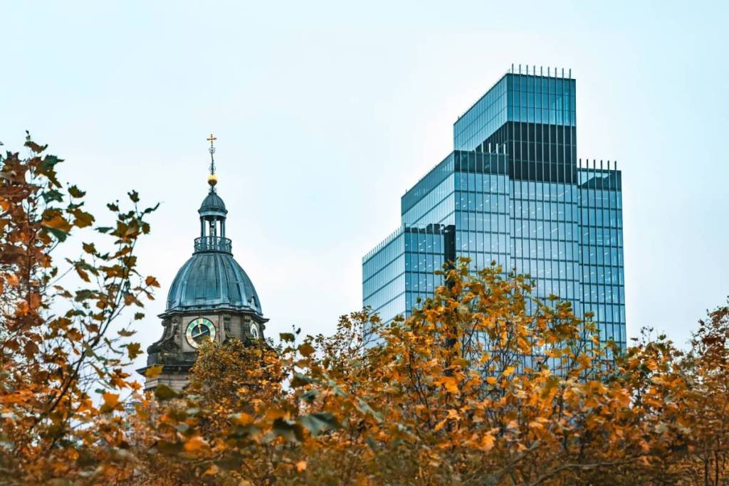St Philip's Cathedral, Colmore Row, Birmingham, Autumn