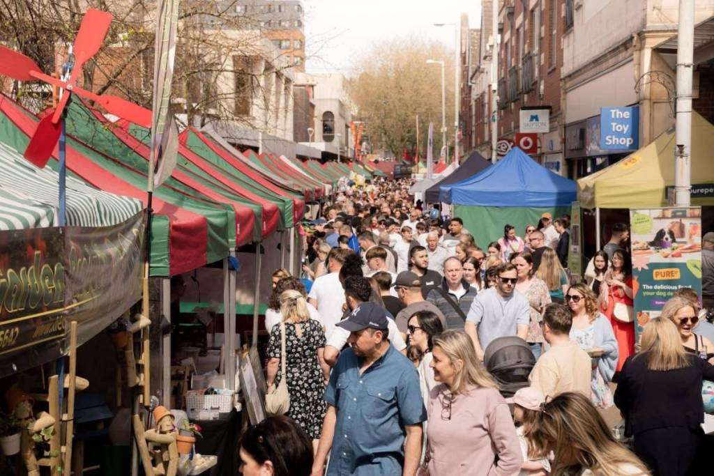 Royal Sutton Coldfield Food Festival market stalls