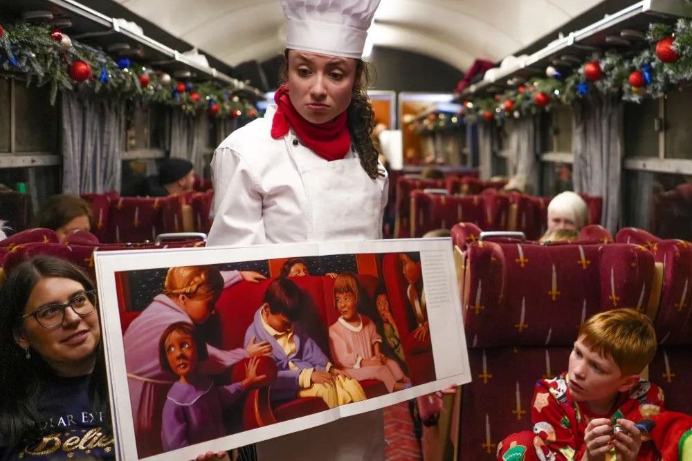 On board the Polar Express