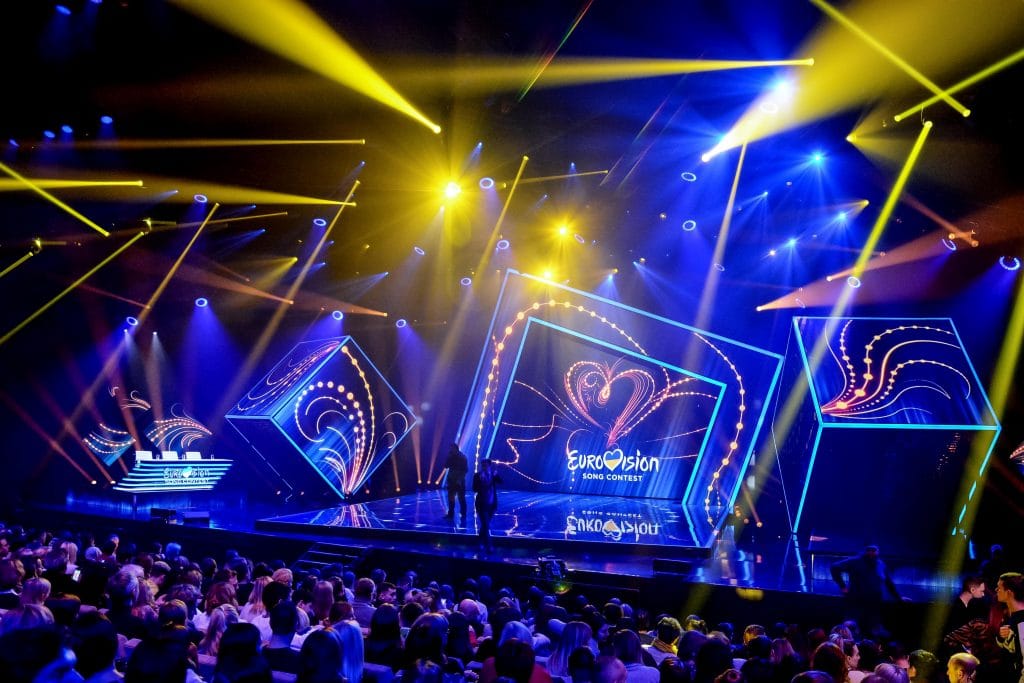 The stage at Eurovision