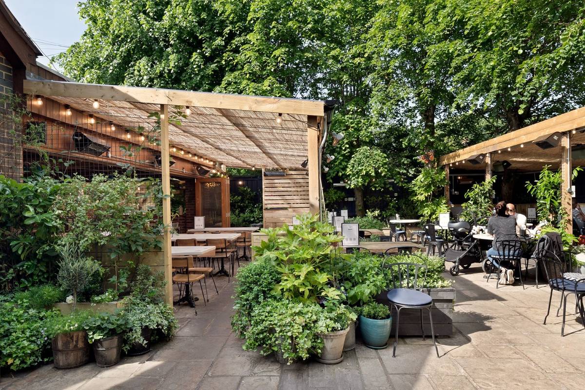 The Plough beer garden