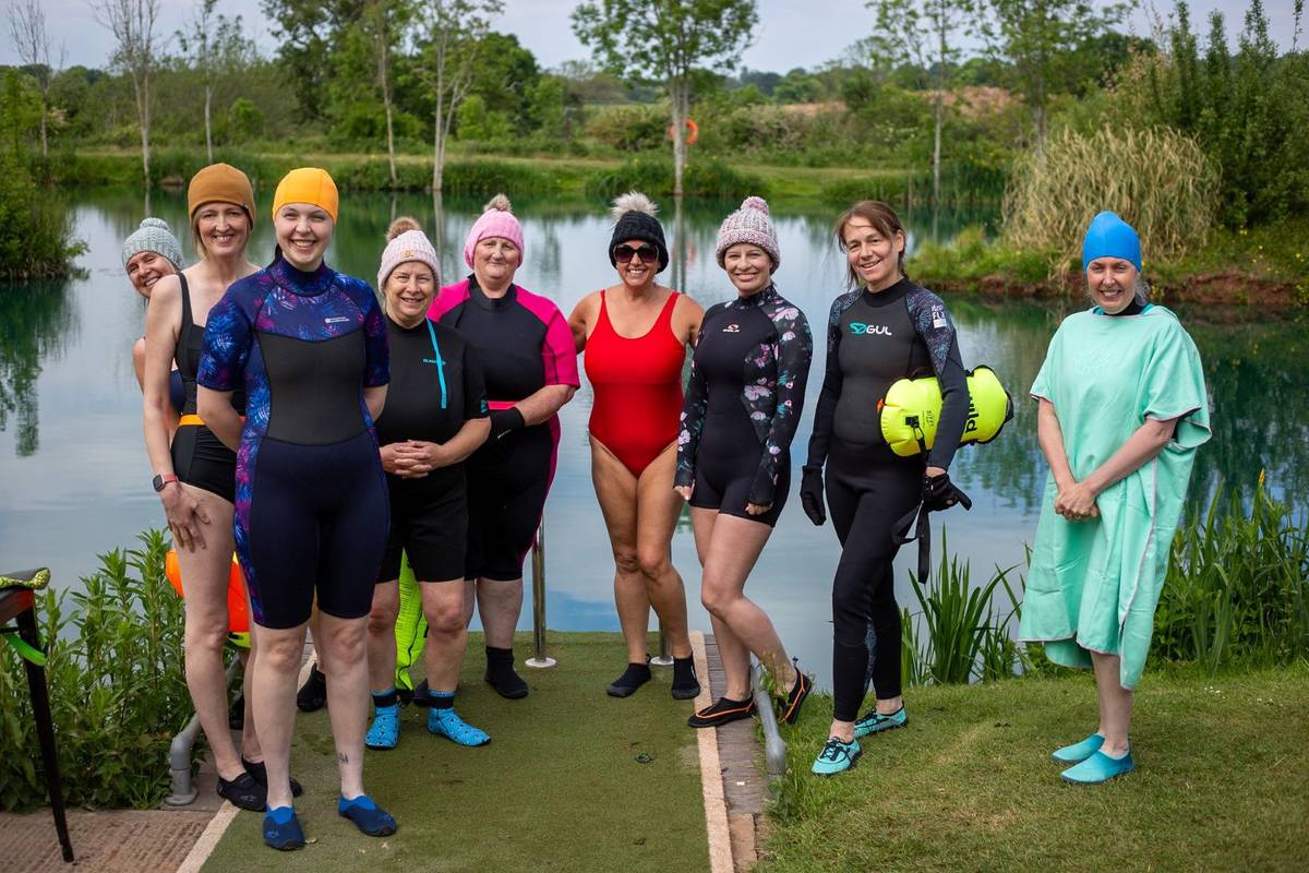 Wild outdoor swimming at Lavender Hall Fishery near Birmingham