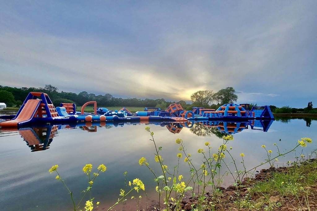 Lakeside Adventures aqua park in Worchestershire