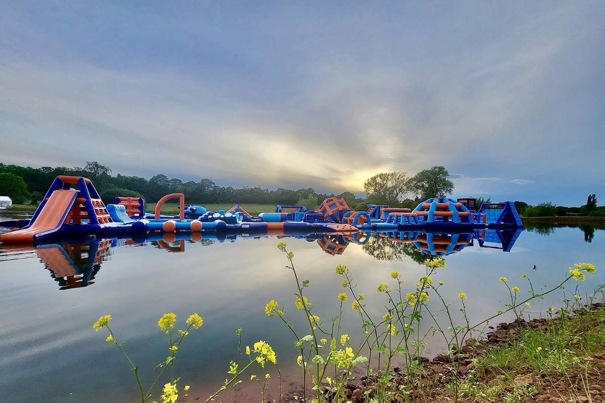 Lakeside Adventures aqua park in Worchestershire