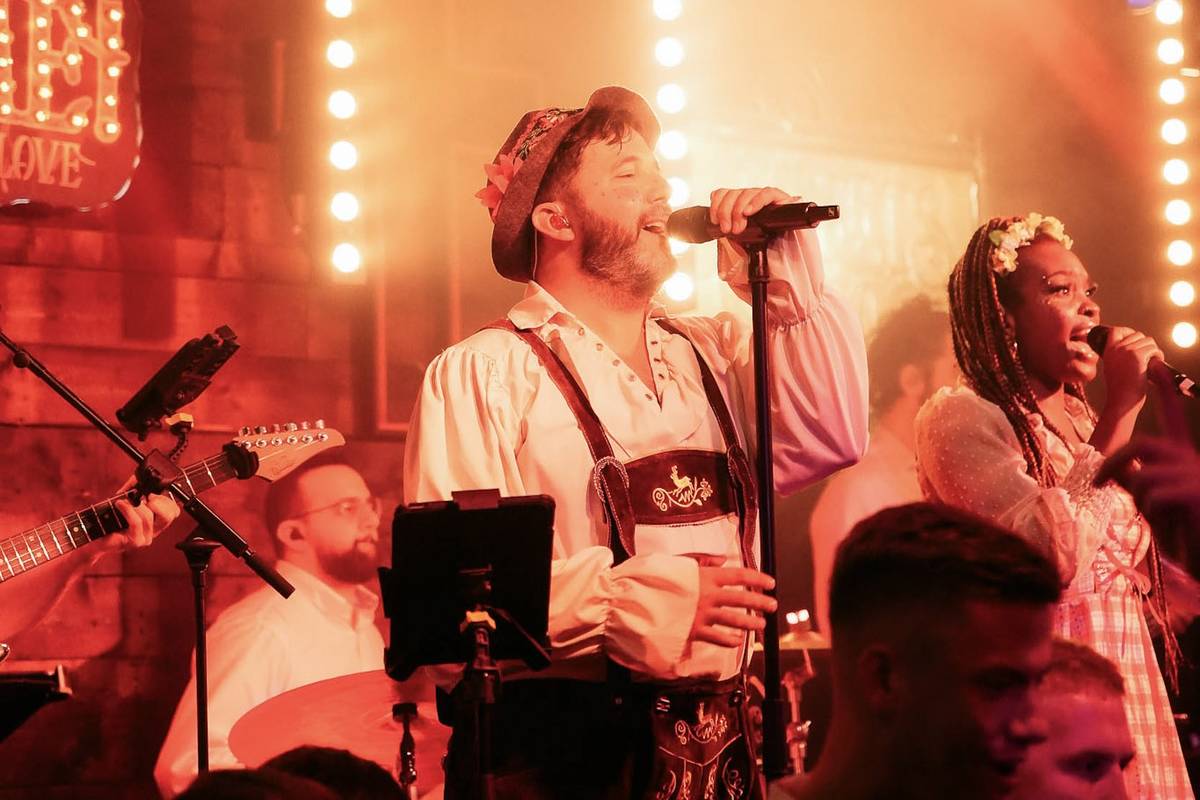 An Oopmpah band in Oktoberfest