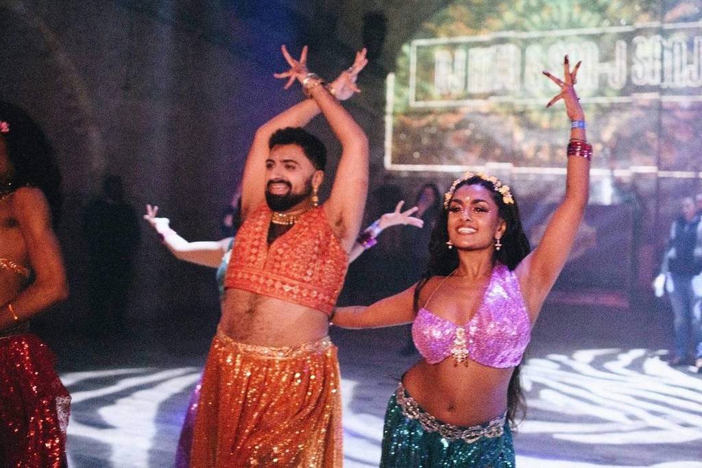 Diwali dancers at Dishoom Birmingham