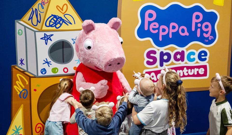 A Peppa Pig space adventure is officially blasting off from Birmingham this weekend – with an interactive moon surface and cardboard rocket
