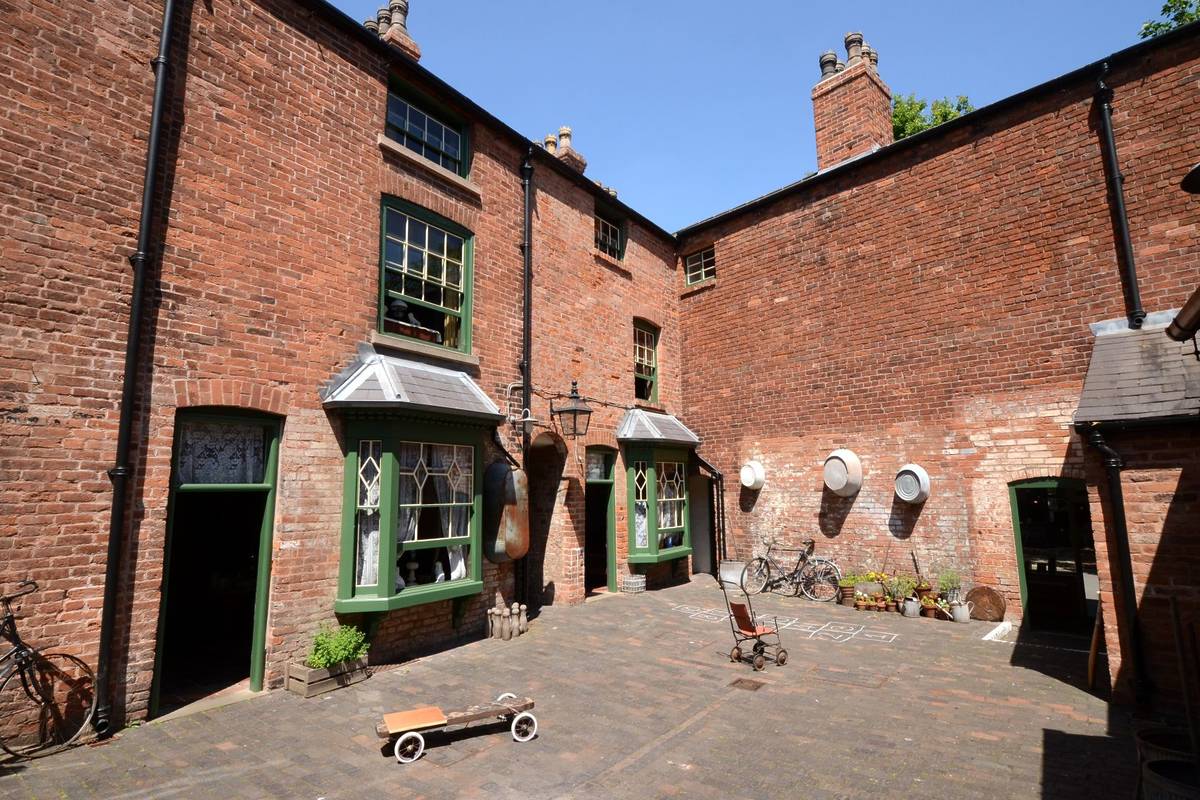 One of the last remaining back-to-back houses in Birmingham, England, has been preserved to show living conditions in a bygone era
