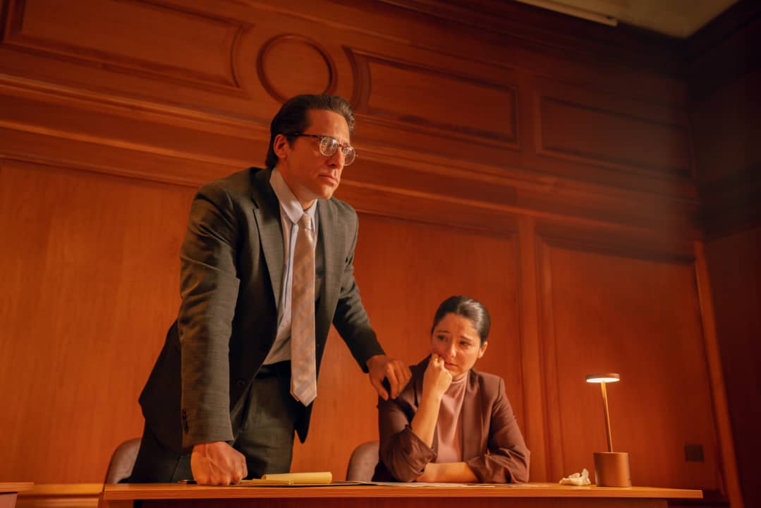 Actors defending the case at a The Jury Experience event