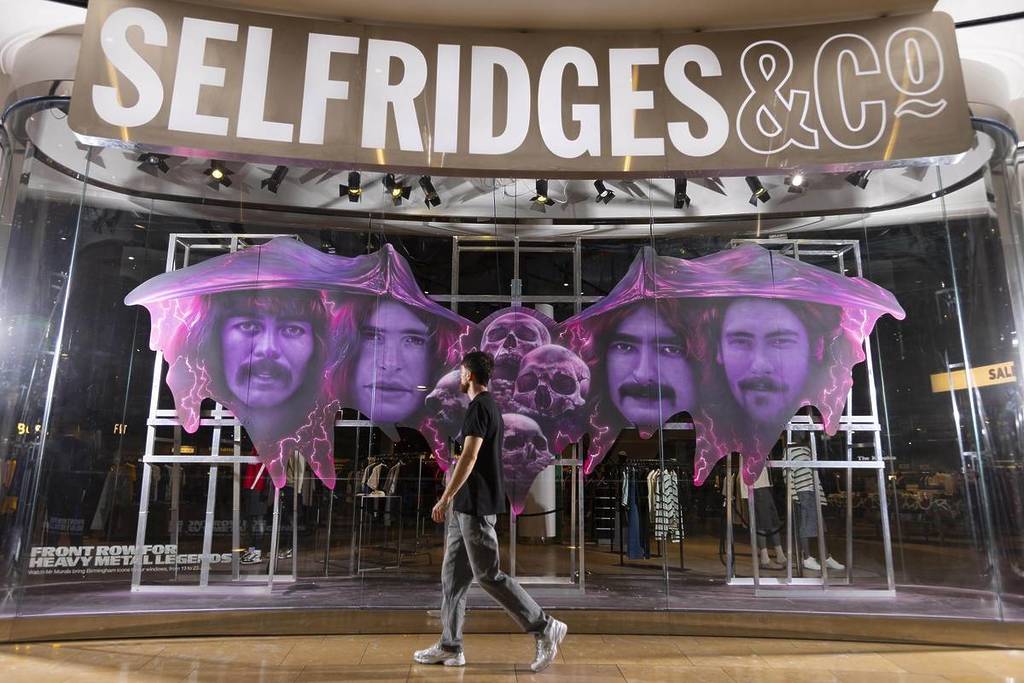 My Murals' Black Sabbath mural at Selfridges in Birmingham