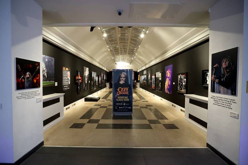 Entrance to ‘Working Class Hero’, Ozzy Osbourne exhibition