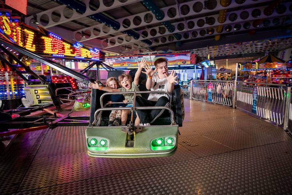 Children at the Indoor Funfair