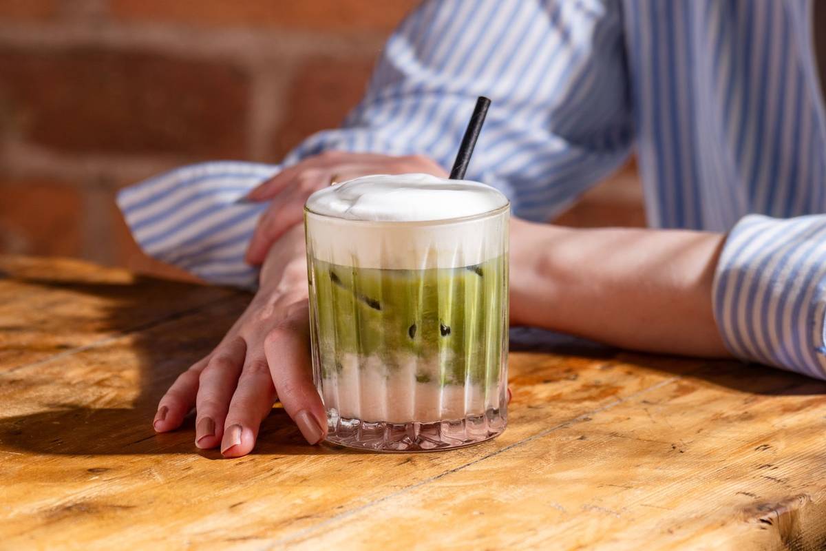 Iced Pink Guava Matcha