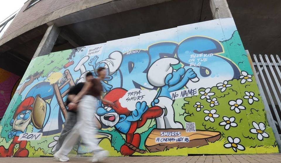 A Mini ‘Smurfs’ Art Trail Has Taken Over Birmingham &#8211; With Smurftastic Murals To Find From The NEC To Knighthead Park