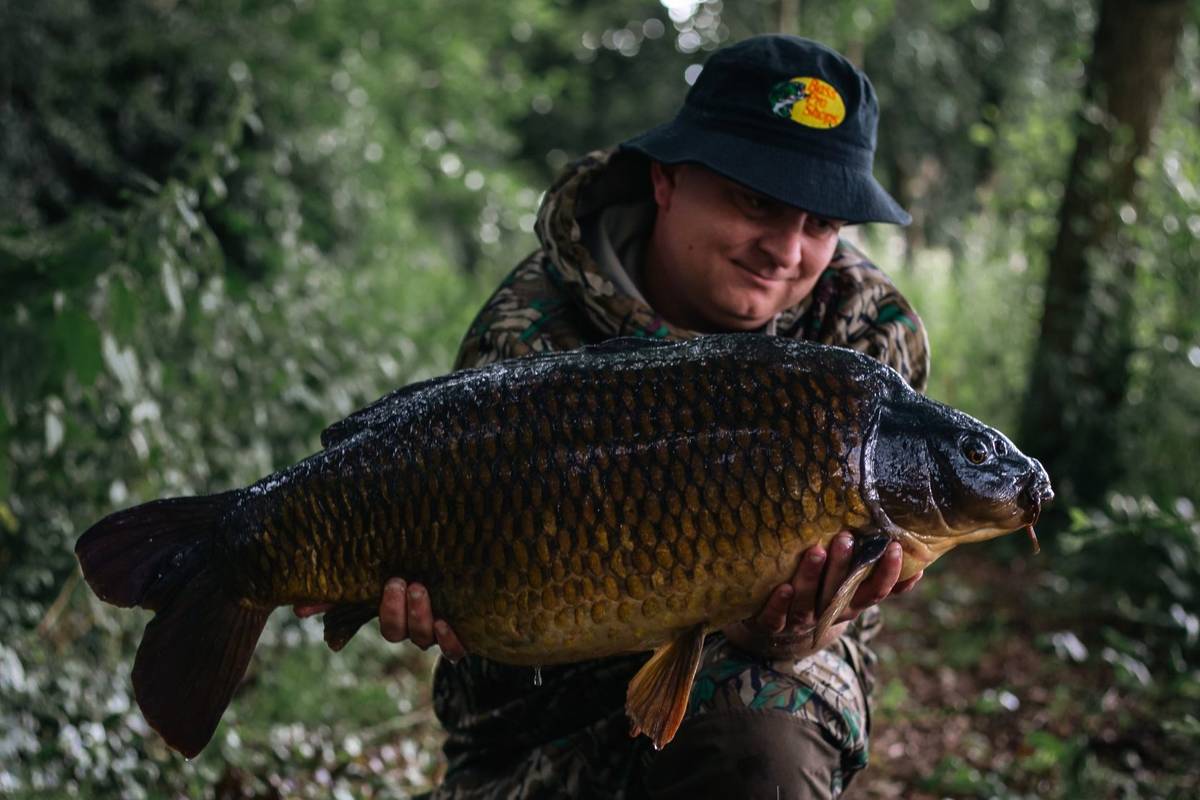 A man with a big carp