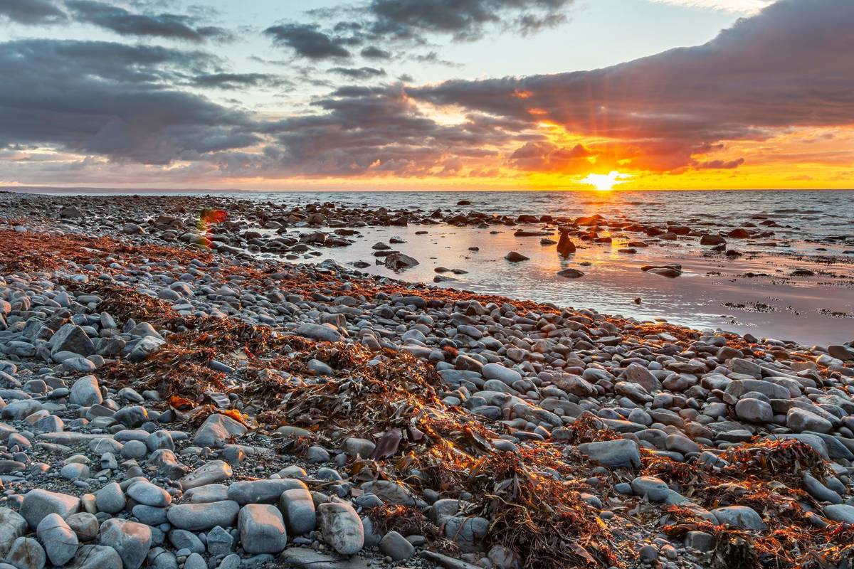 Tranquil Sunset at Aberystwyth Seaside
