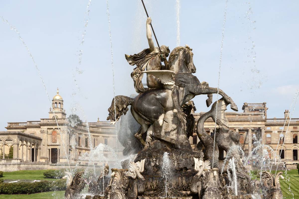 Witley Court ruins in Great Witley Worcestershire