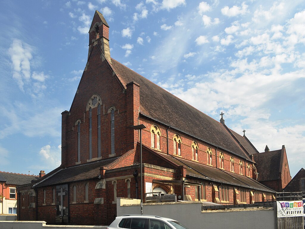 The red-brick façade of the Encounter Church
