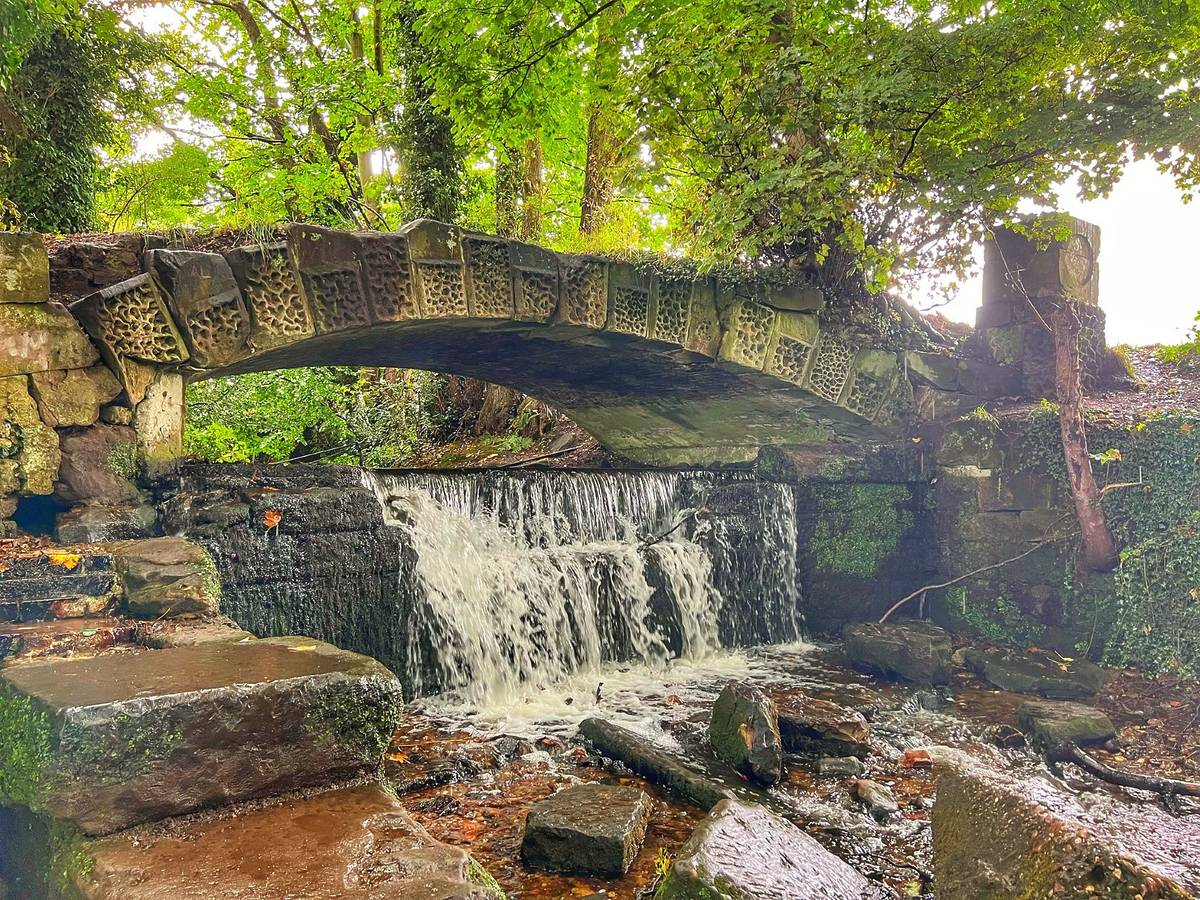 Slitting Mill Waterfall, one of the best waterfalls near Birmingham
