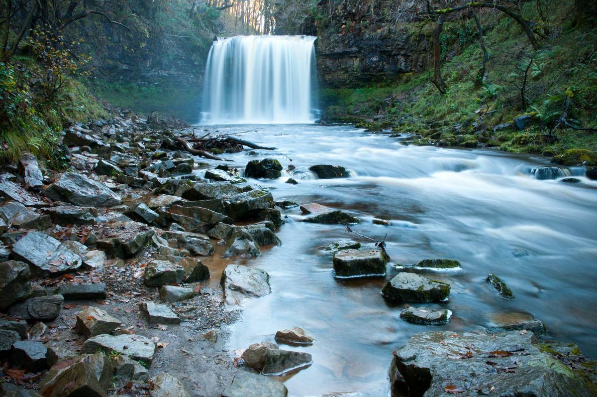 Sgwd Yr Eira Waterfall in the Brecon Beacons, one of the best waterfalls near Birmingham