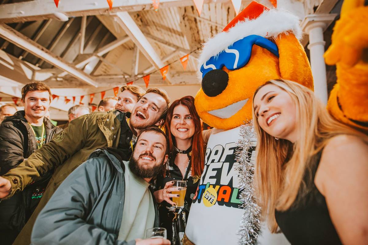 Two attendees to the the bottomless Craft beer festival