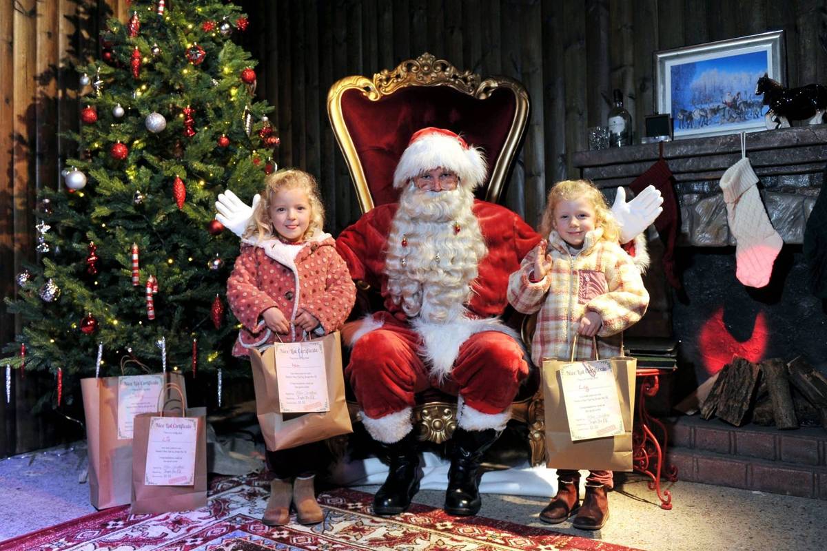 Santa with children