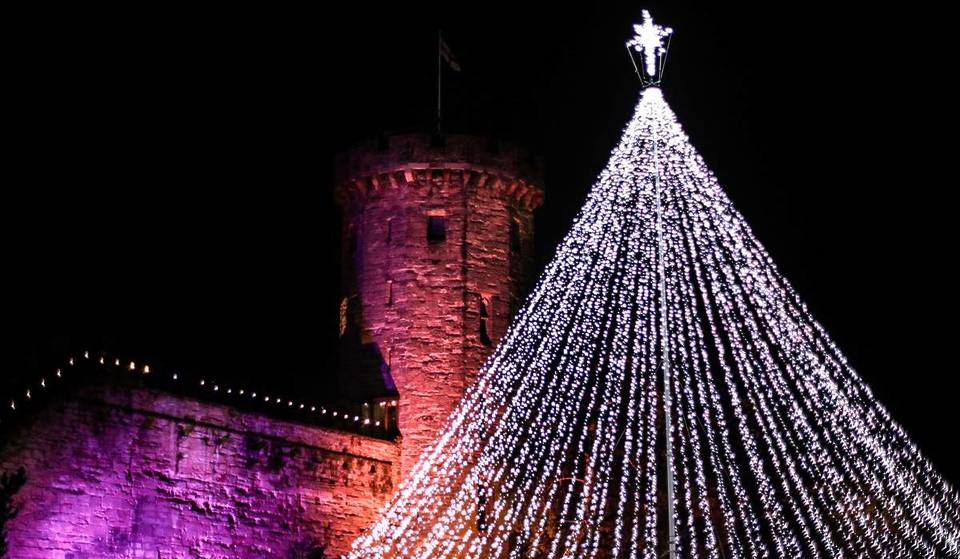 Just 1 Hour From Birmingham, This Magical, Thousand-Year-Old Castle Is Set To Light Up Christmas With A Much-Loved Festive Light Trail – And The Open-Air Ice Rink Also Returns Beneath The Turrets