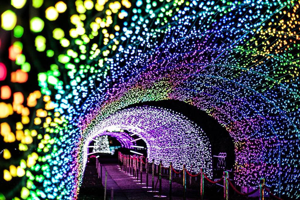 A tunnel of lights