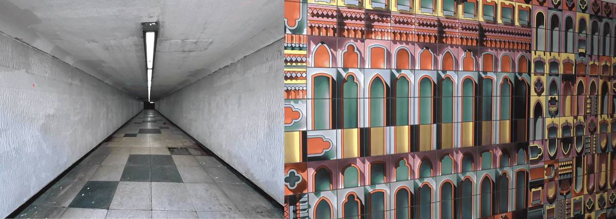 Livery Street Subway before and after