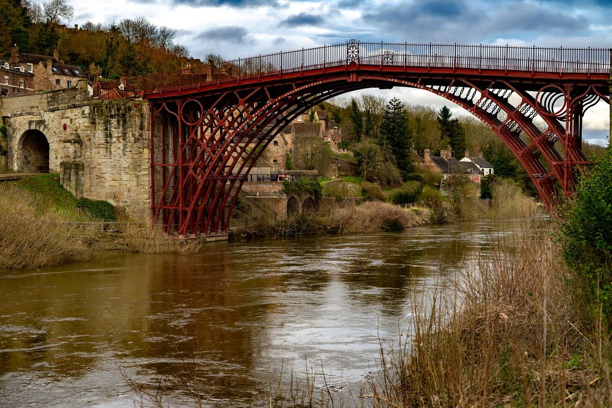 Iron bridge and river severn, Telford ,Shropshire