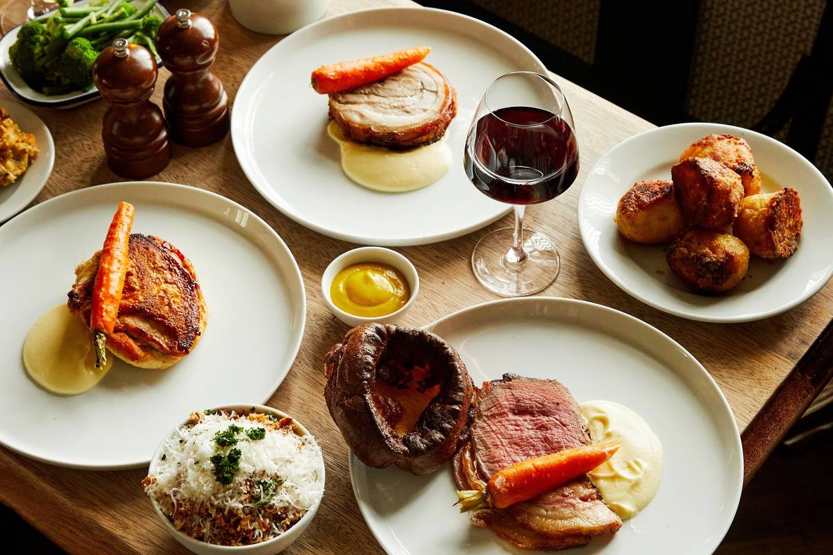 A roast dinner at The Old Wharf Inn