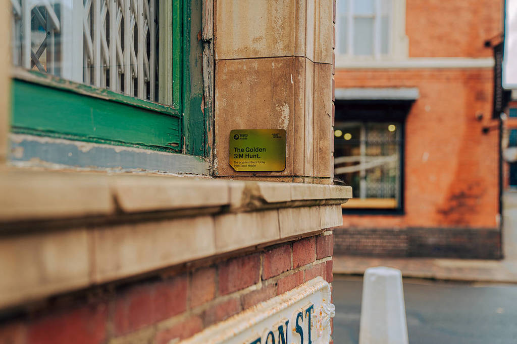 a tesco mobile golden sim card hidden in birmingham jewellery quarter