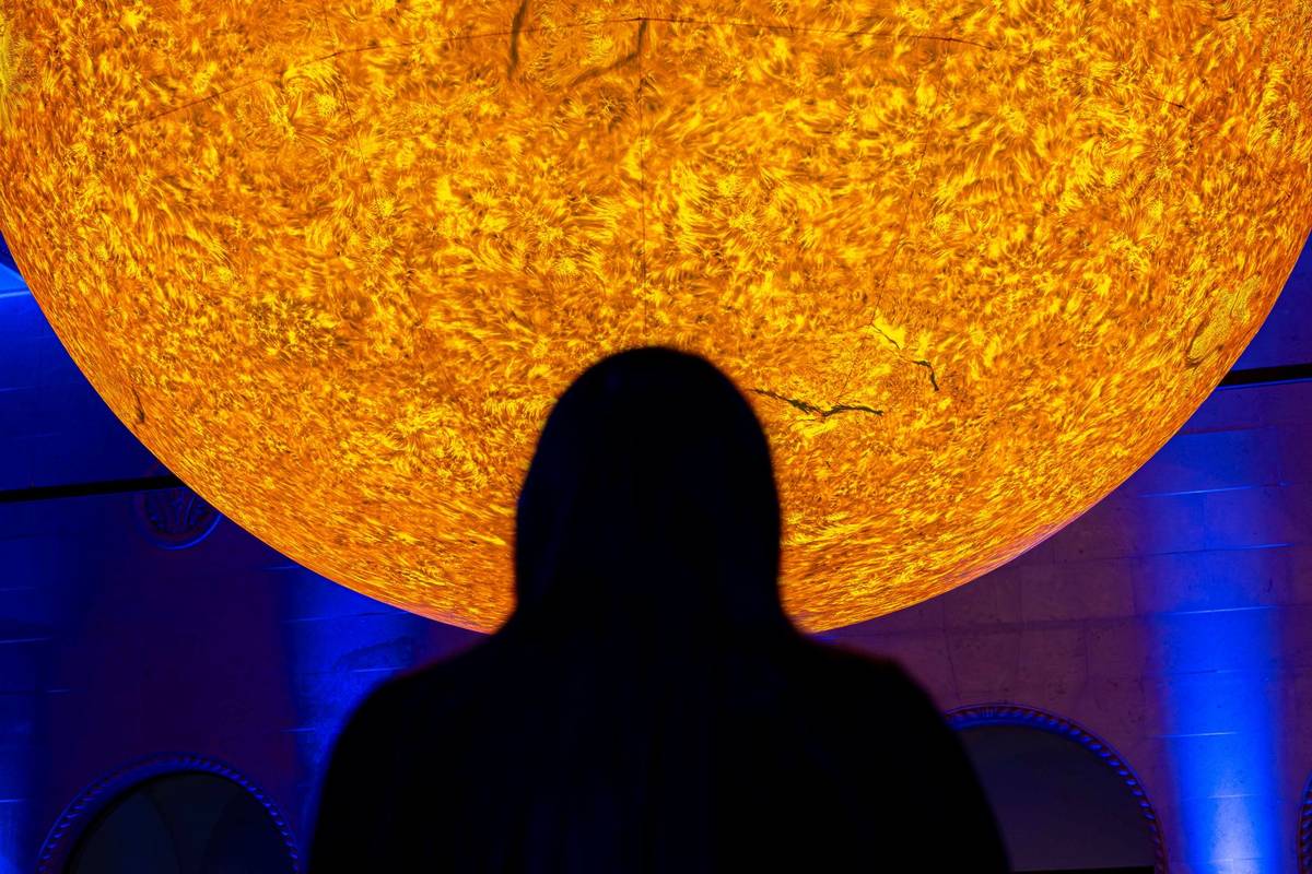 A person stood in front of Helios