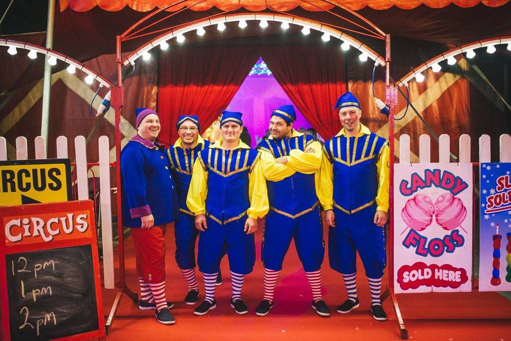 Winter Funland Christmas circus performers