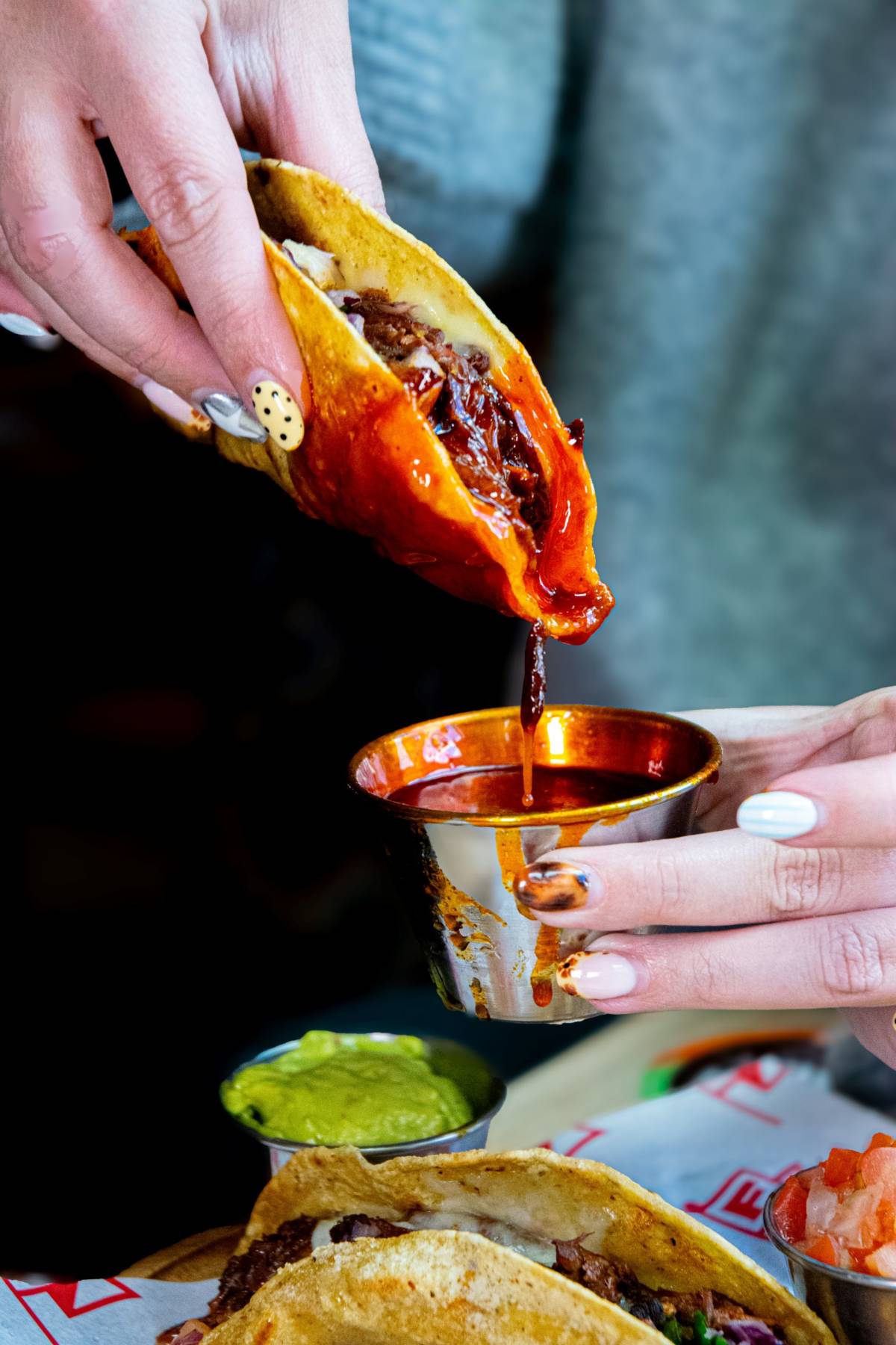 Birria taco from Fuego 1987