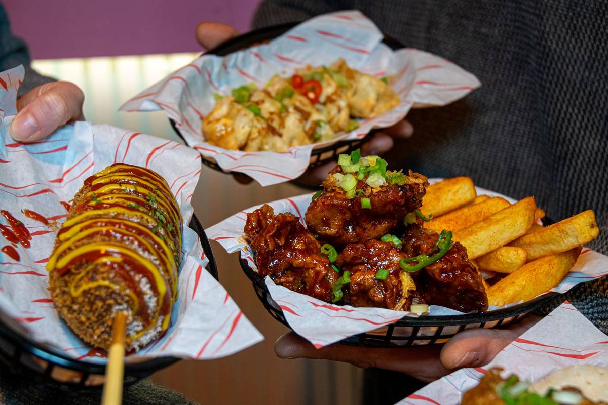 A mix of plates from Clapping Seoul