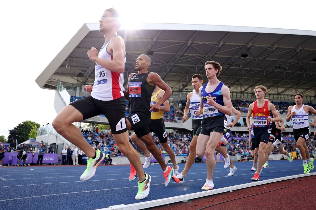 Athletes at the 2025 edition of UK Outdoors Athletics