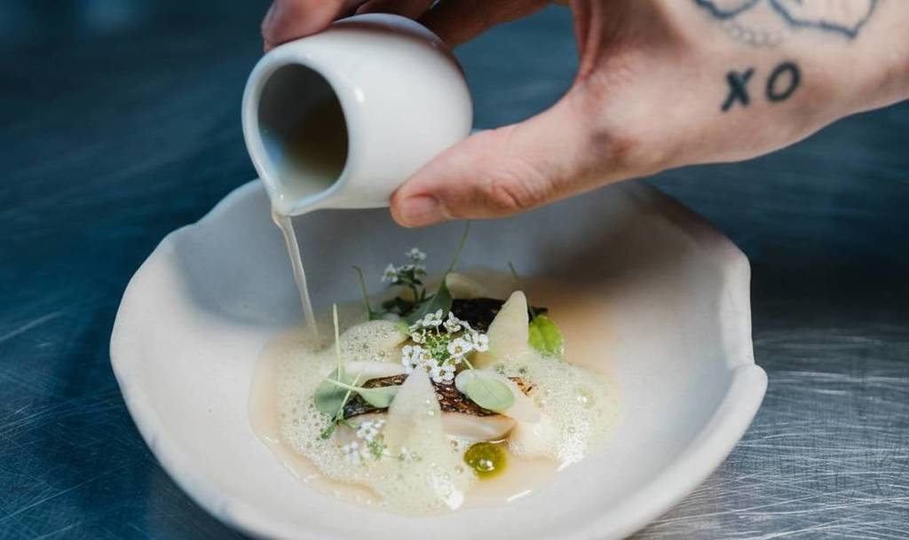 dish at the wilderness in birmingham mackerel which now has one michelin star