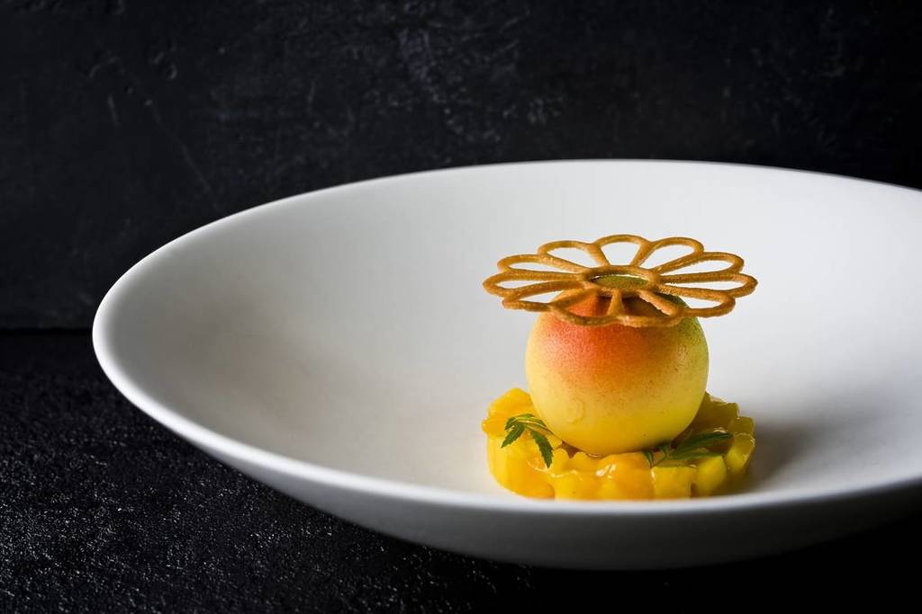 A dish from Opheem, the two Michelin star restaurant in Birmingham