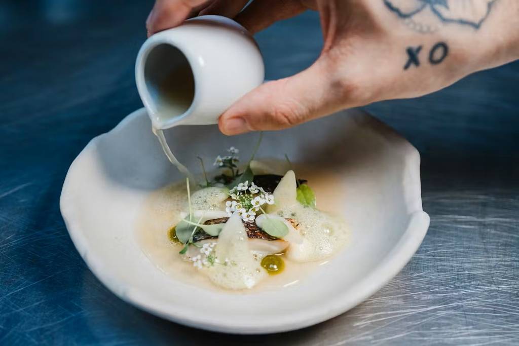 dish at the wilderness in birmingham mackerel which now has one michelin star