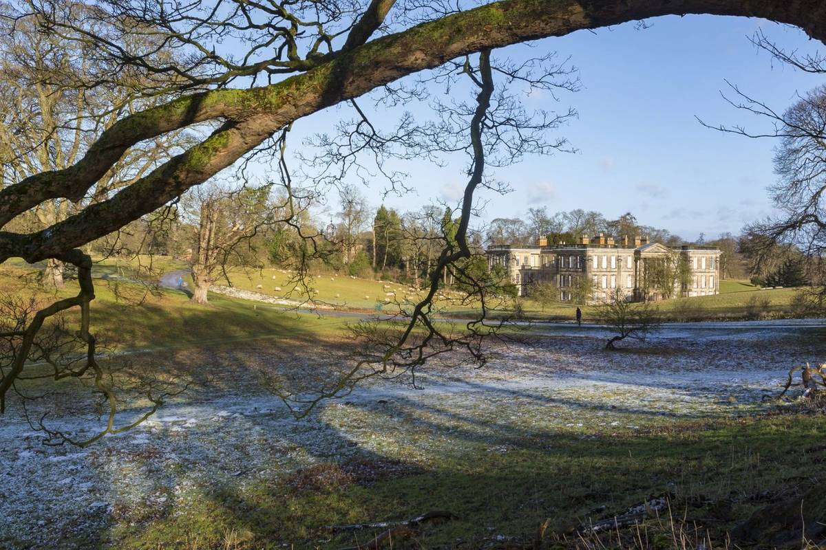 Calke Abbey Estate in winter