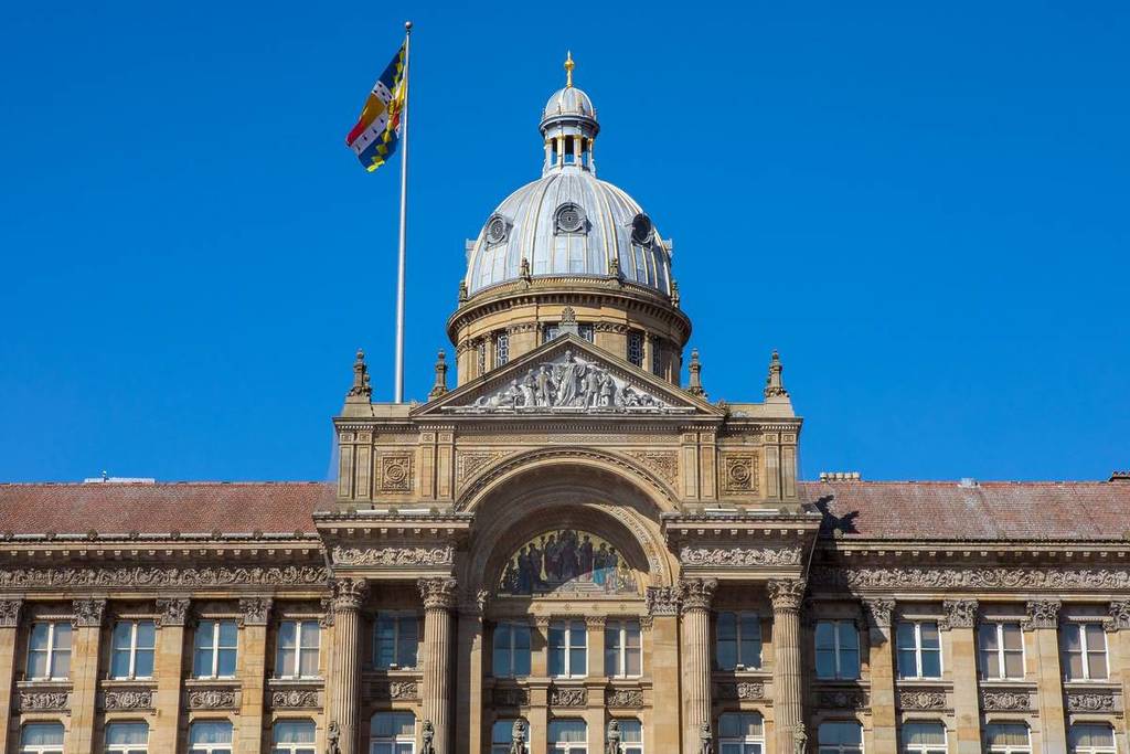 The magnificent exterior of Council House - the home of Birmingham City Council, in Birmingham, UK.