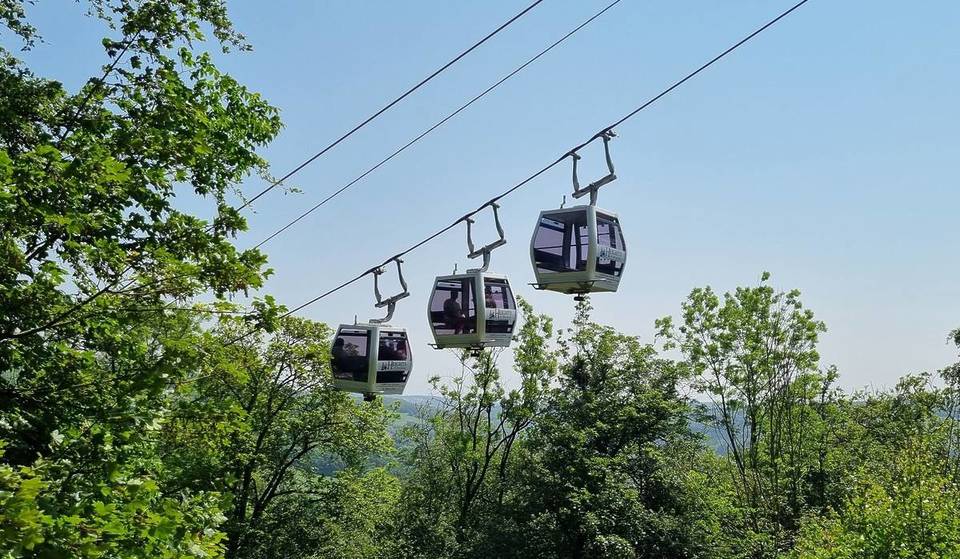 You will need to ride a cable car to reach this historic hilltop park with 360-degree views, illuminated cavern tours and a vista restaurant – it’s only 90 minutes from Birmingham