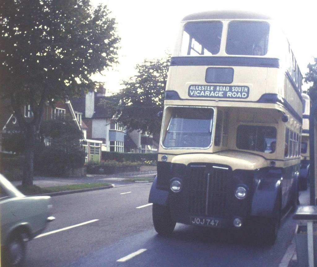 An old photo of the National Express West Midlands' No 11. bus